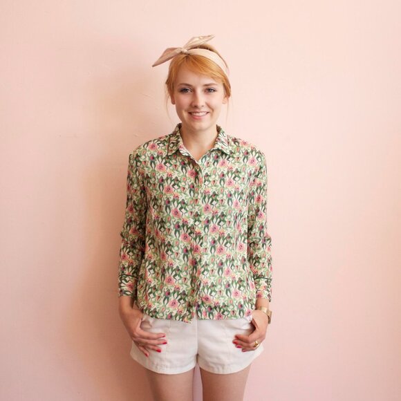 NWT Rachel Antonoff Lamby Shirt in Dissected Frogs